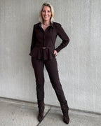 Triple Nine - Travel Blouse Simona Donkerbruin - 5950 Blouse - Est Voilà