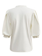 Triple Nine - Travel Blouse Juliette Wit - 5935 blouse - Est Voilà