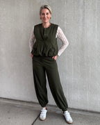 Triple Nine - Bodywarmer Bo Olijfgroen - 92428 jas - Est Voilà