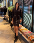 Triple Nine - Travel Jurk Bibi Donkerbruin - 51837 Jurk - Est Voilà