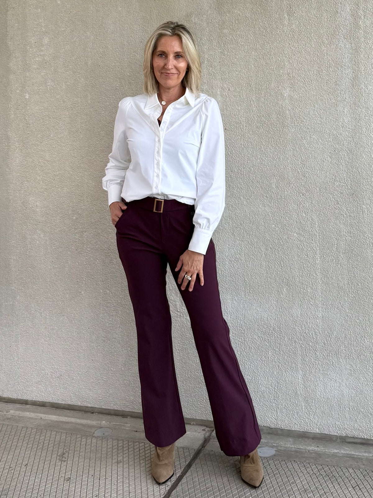 Triple Nine - Travel Blouse Moon Wit - 5919 Blouse - Est Voilà