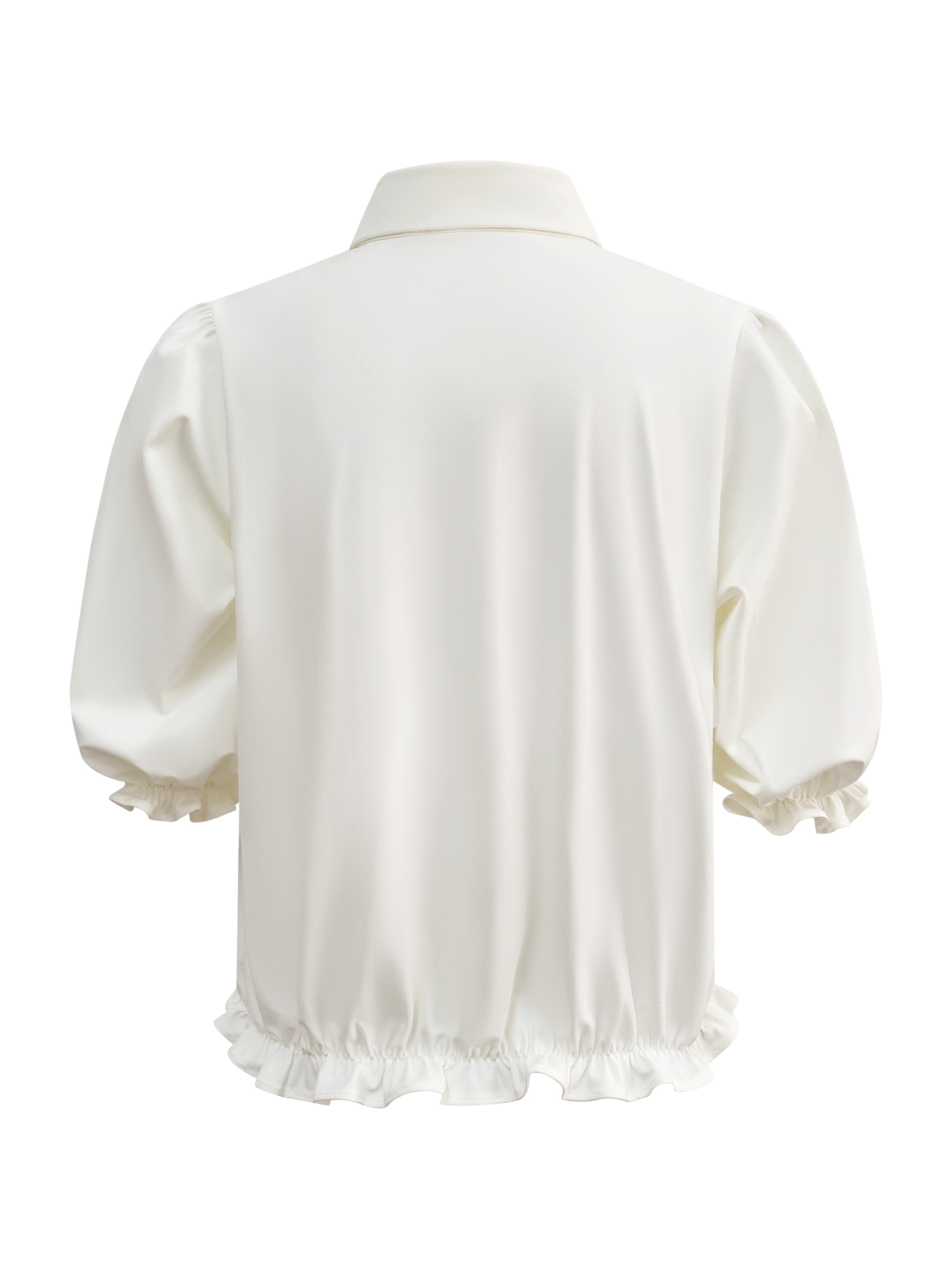 Triple Nine - Travel Blouse Dorée Wit - 5941 blouse - Est Voilà