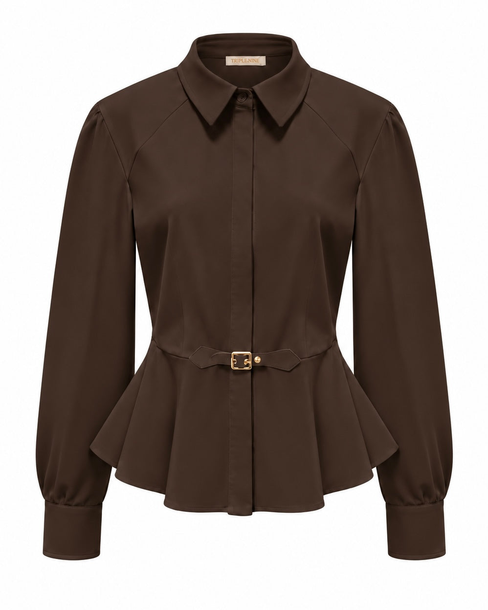 Triple Nine - Travel Blouse Simona Donkerbruin - 5950 Blouse - Est Voilà