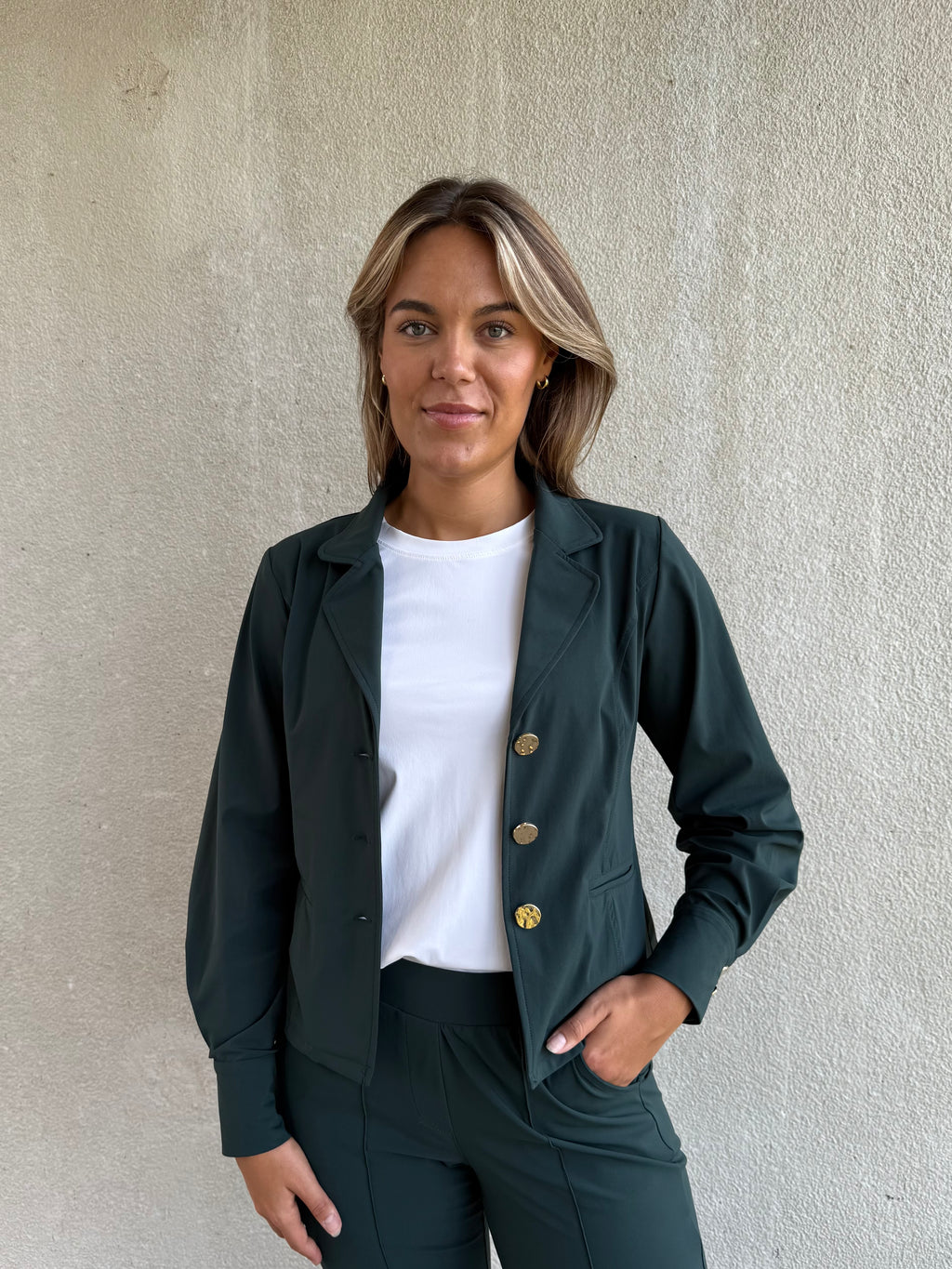Travel Blazer Amelie Groen - 3904