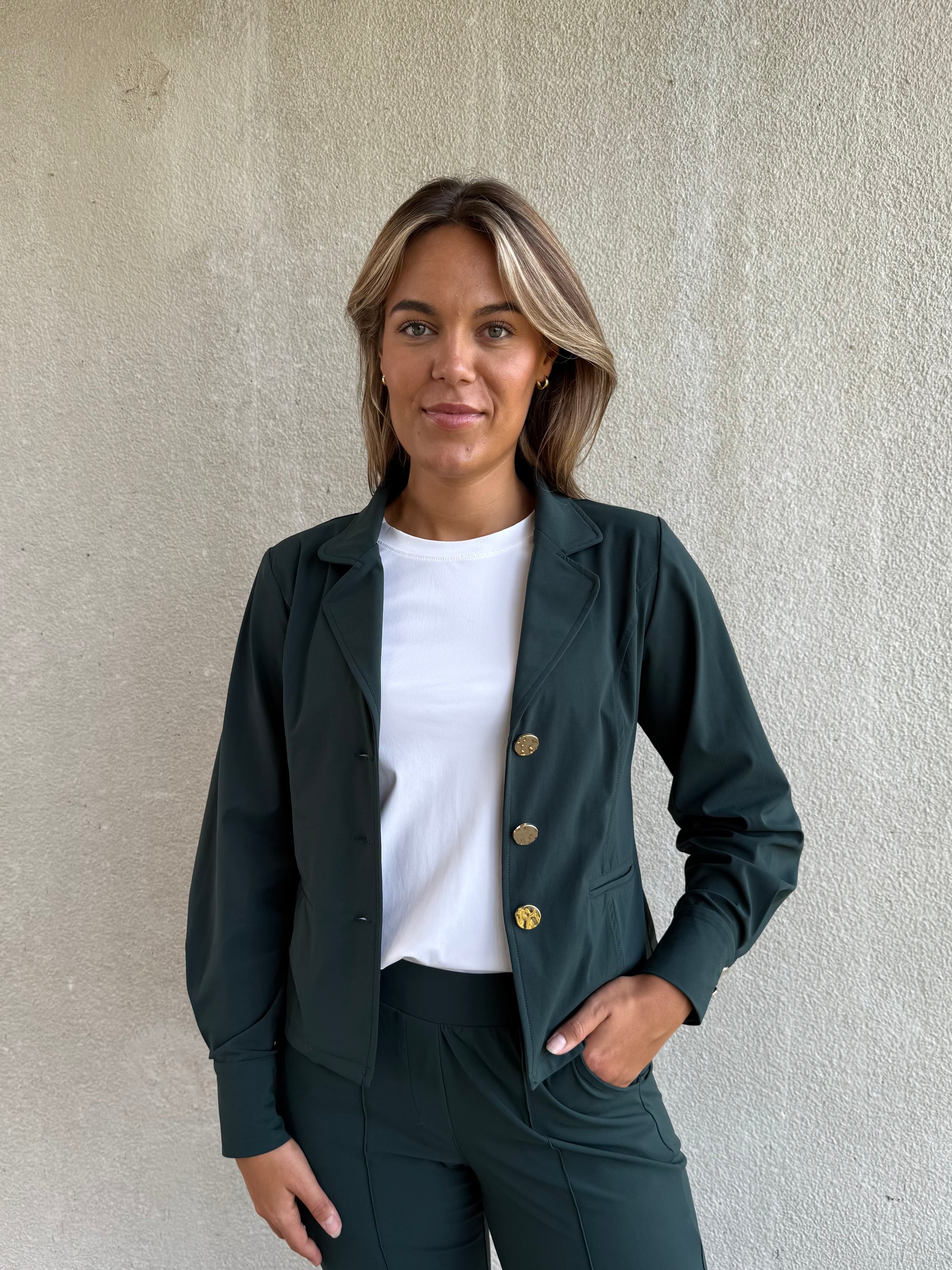Travel Blazer Amelie Groen - 3904