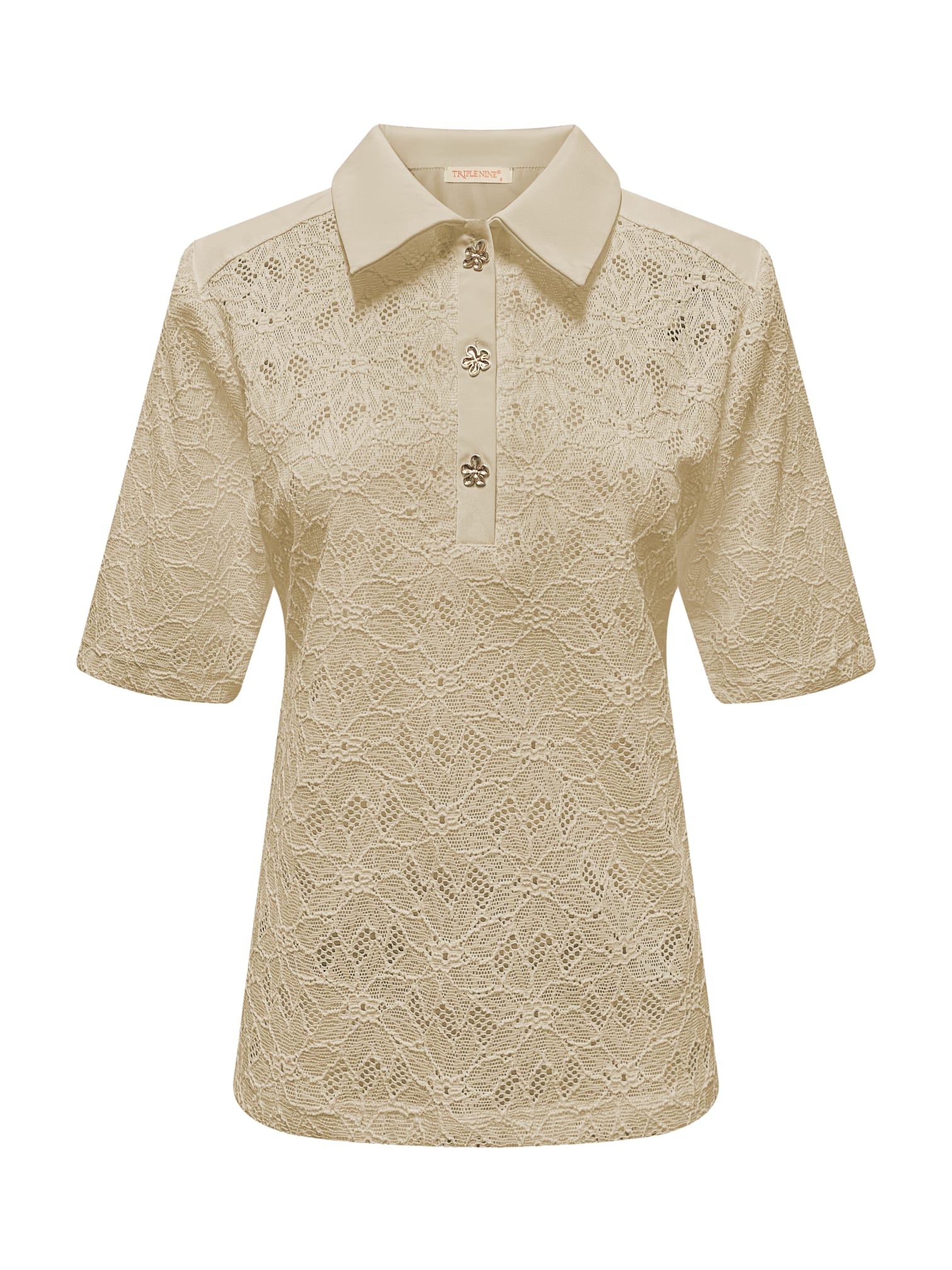 Triple Nine - Travel Top Merel Beige - 6948 top - Est Voilà