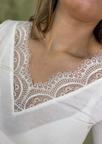 Triple Nine - Cashmere Top Lou Lou Creme - 9003 Shirt - Est Voilà