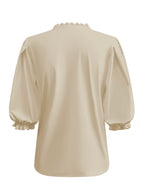 Triple Nine - Travel Blouse Juliette Beige - 5935 Blouse - Est Voilà