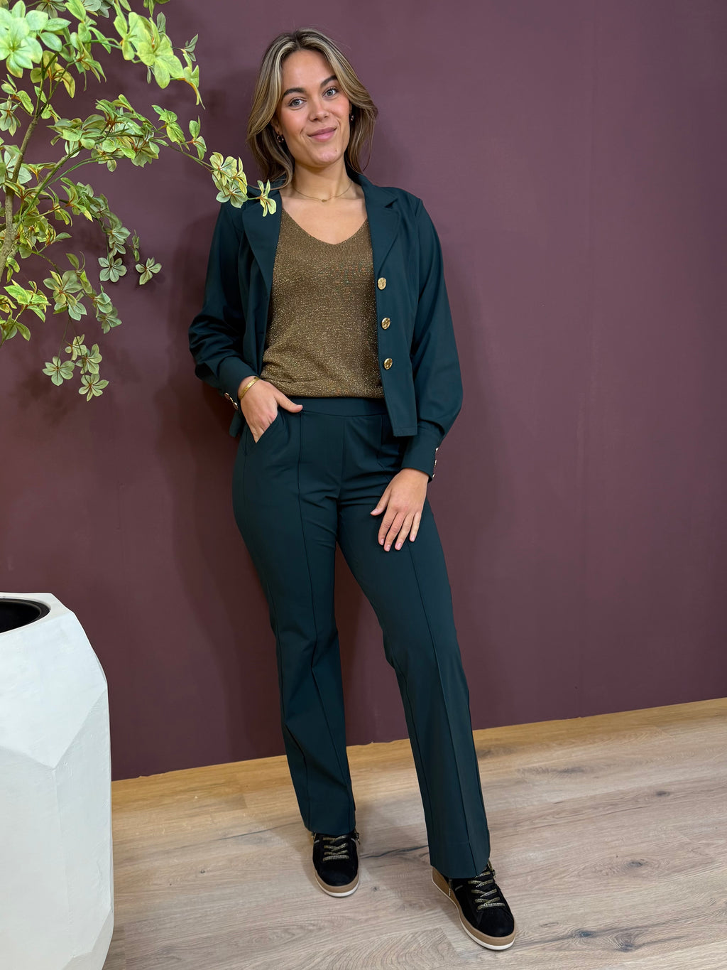 Travel Blazer Amelie Groen - 3904 Blazer - Est Voilà