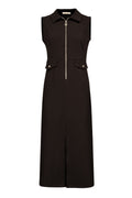 Triple Nine - Travel Jurk Melina Donkerbruin - 51806 Jurk - Est Voilà