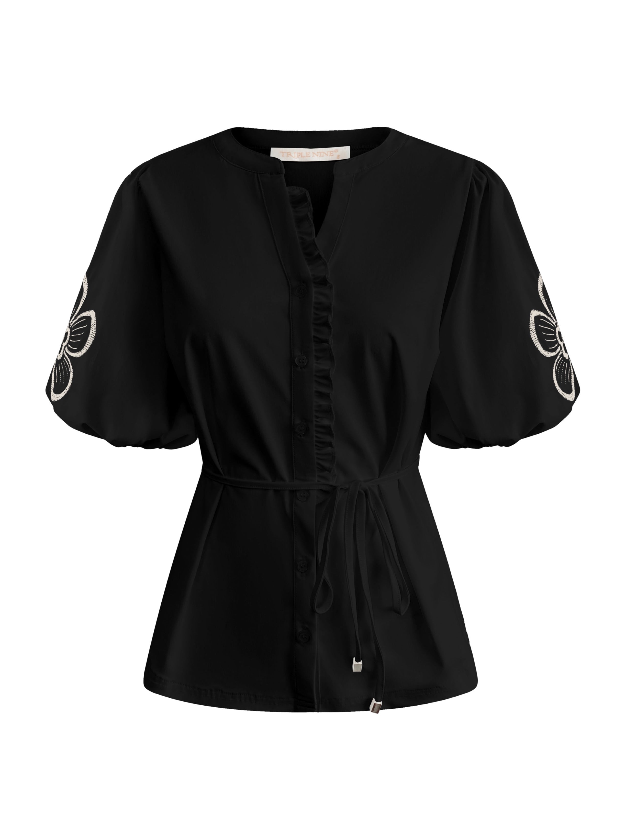 Triple Nine - Travel Blouse Yana Zwart - 5943 blouse - Est Voilà