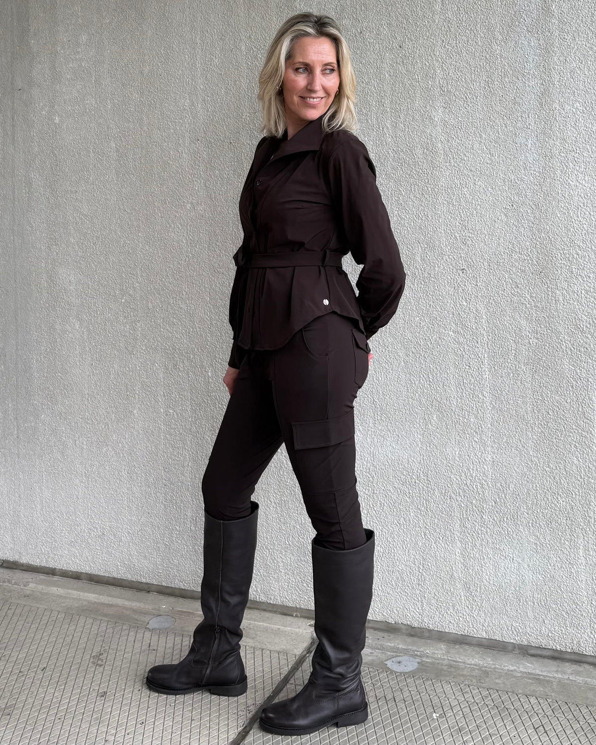 Triple Nine - Travel Broek Cargo Donkerbruin - 3001 Broek - Est Voilà