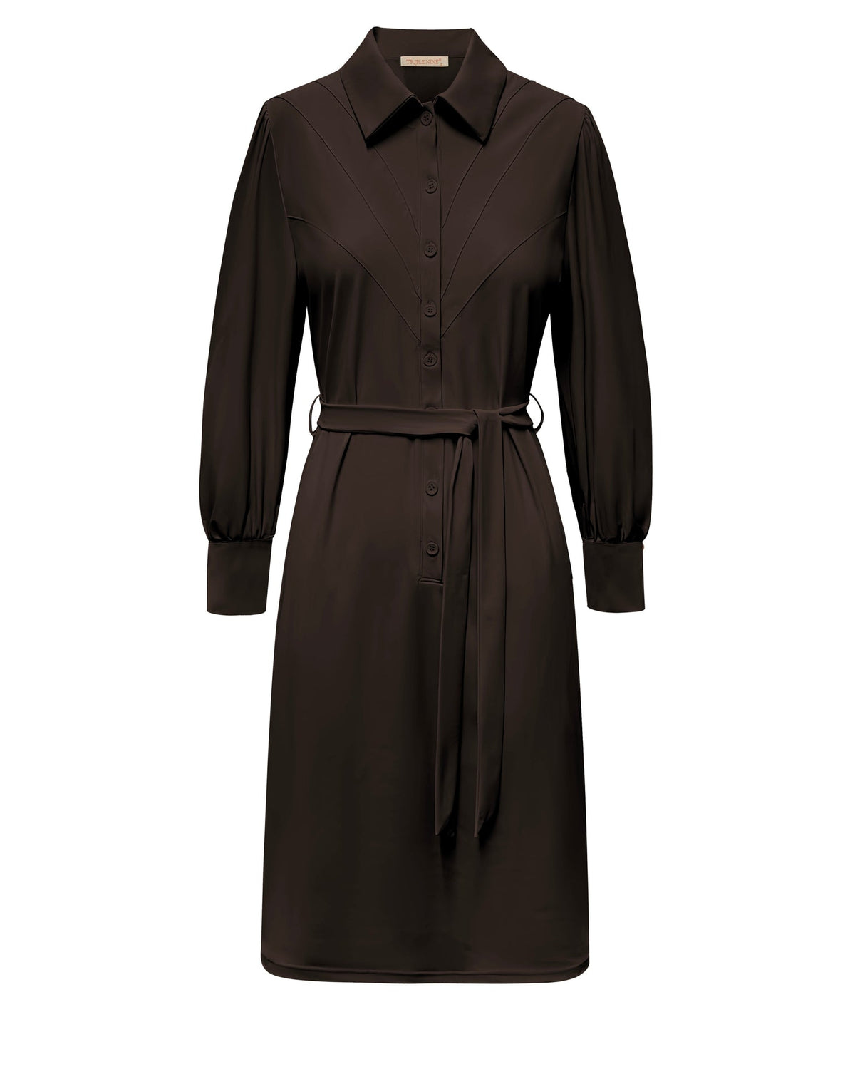 Triple Nine - Travel Jurk Retro Donkerbruin - 51841 Jurk - Est Voilà