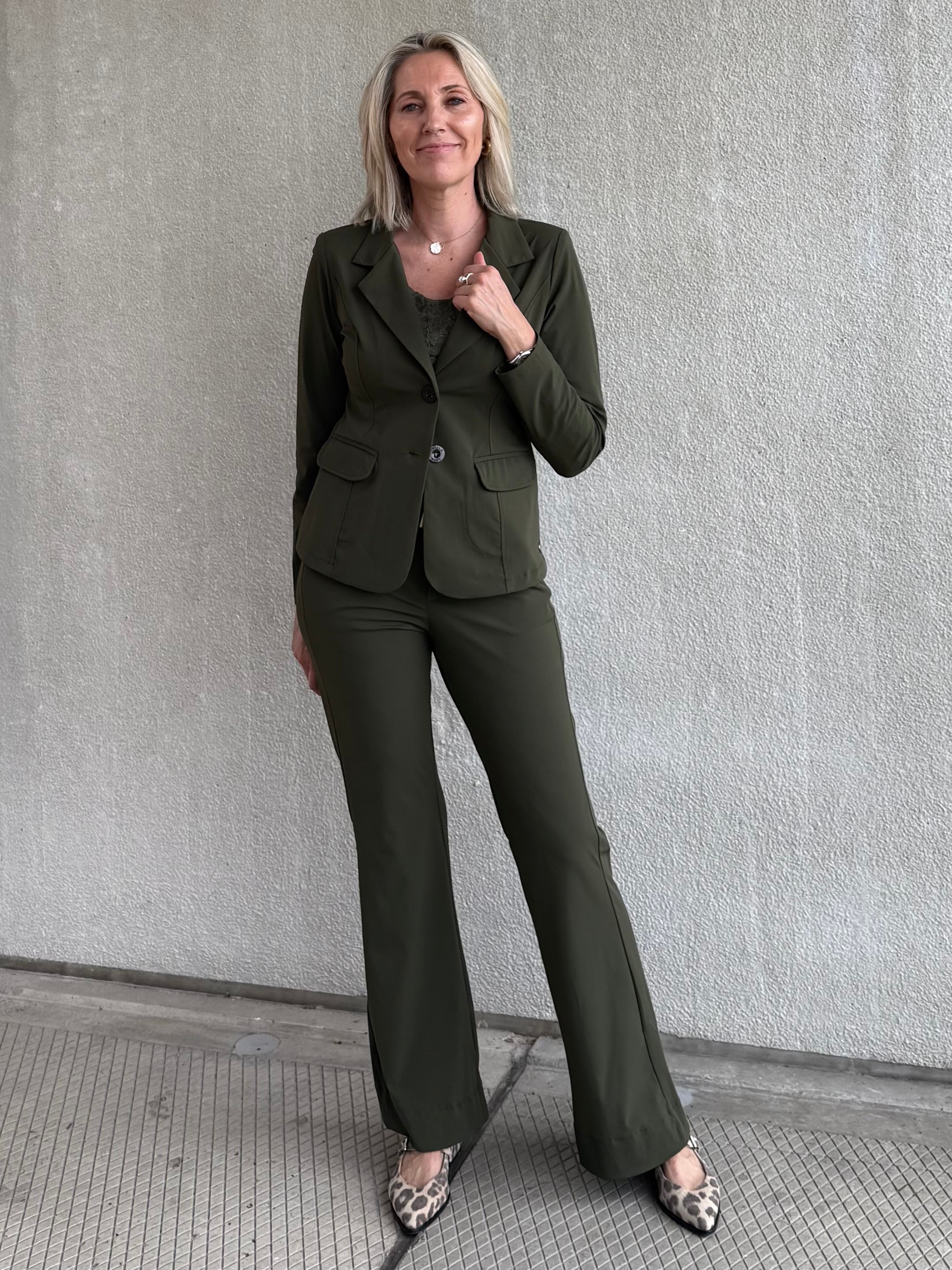 Triple Nine - Travel Blazer Francis Olijfgroen - 3101 Blazer - Est Voilà