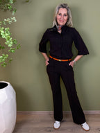 Triple Nine - Travel Blouse Chloé Donkerbruin - 5937 Blouse - Est Voilà