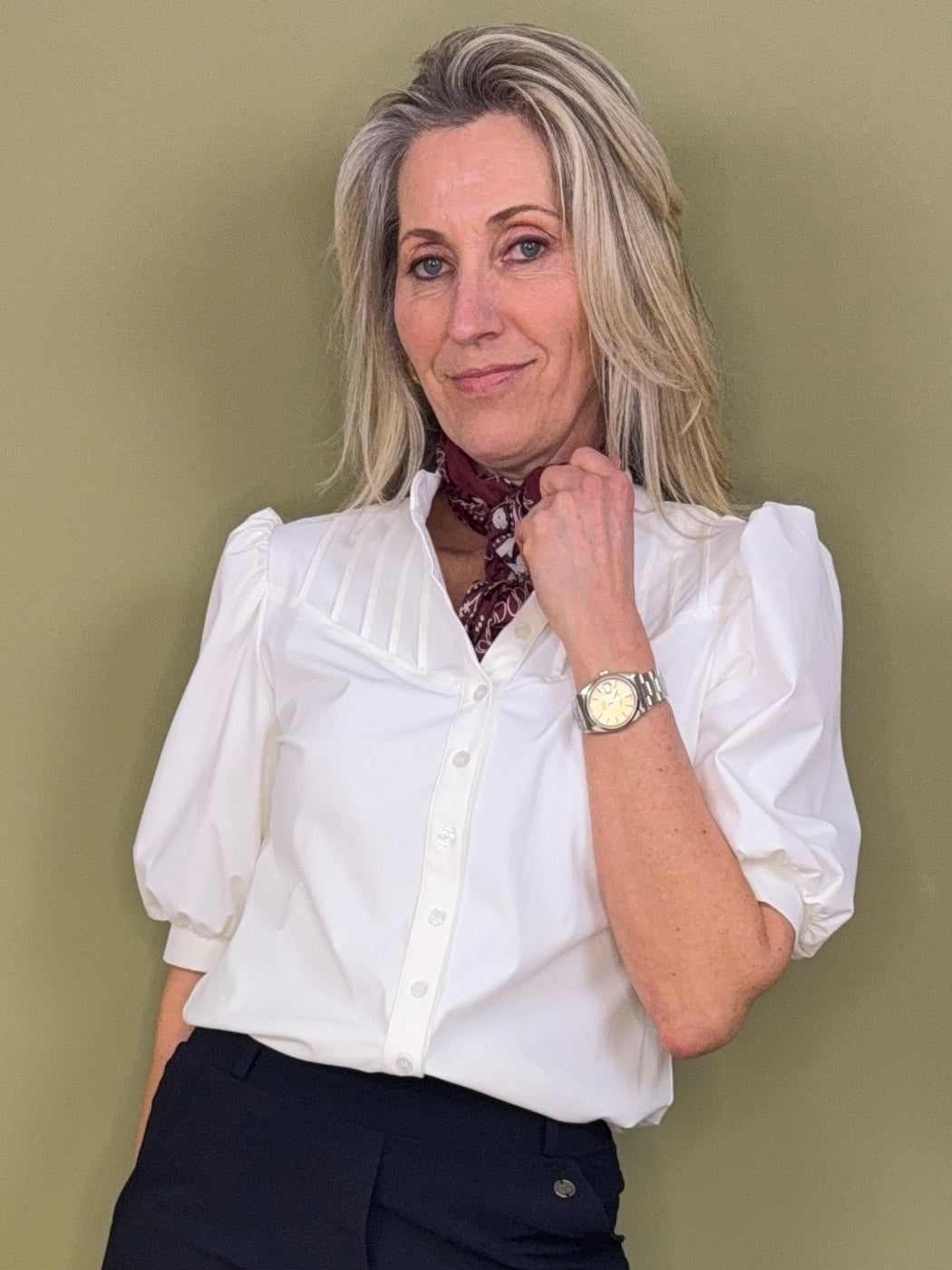 Triple Nine - Travel Blouse Emilie Wit - 5934 Blouse - Est Voilà