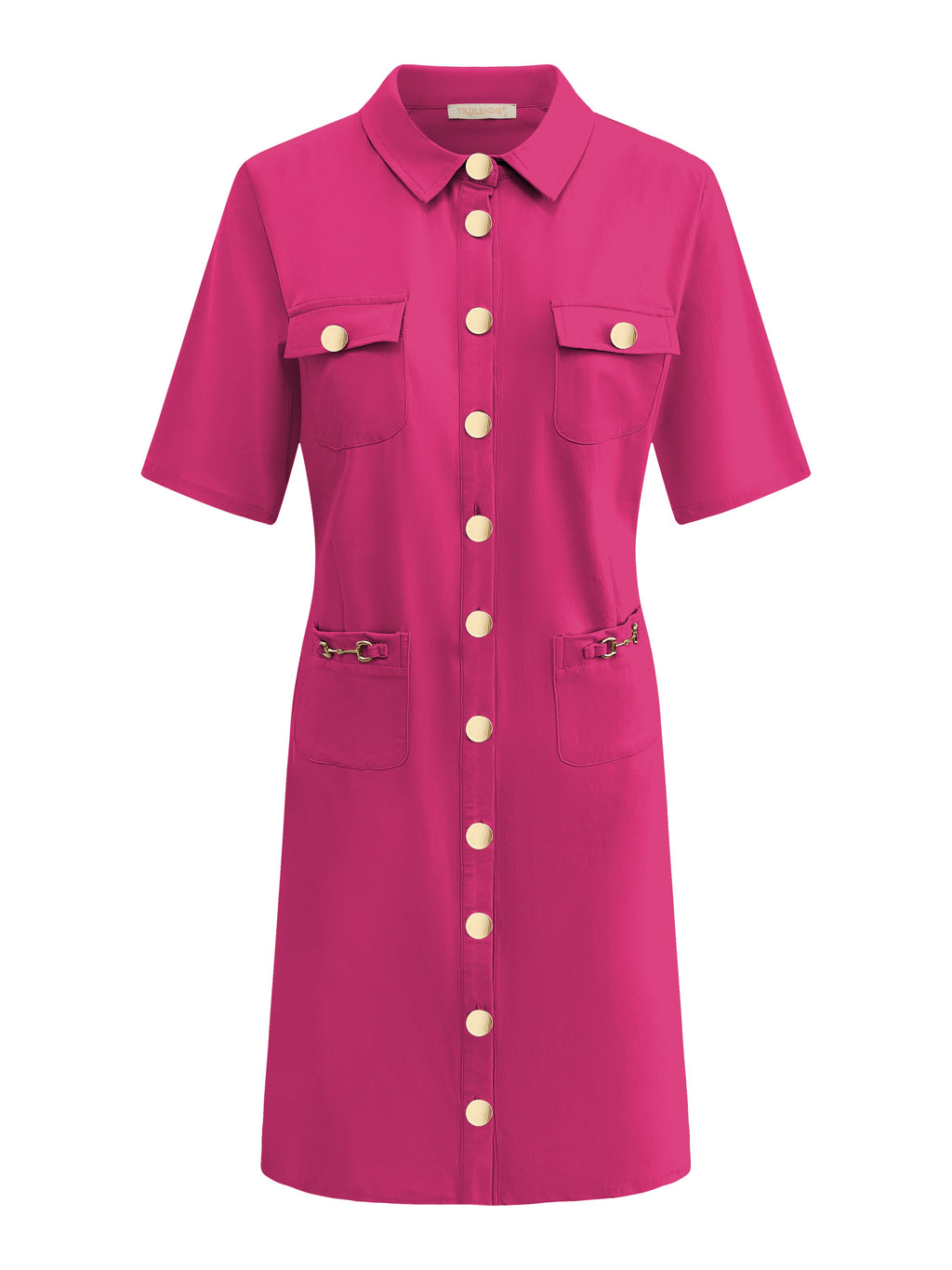 Triple Nine - Travel Jurk Rose Fuchsia - 51824 Jurk - Est Voilà