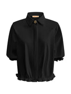 Triple Nine - Travel Blouse Dorée Zwart - 5941 Blouse - Est Voilà