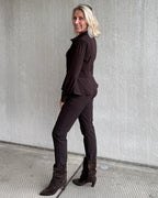 Triple Nine - Travel Blouse Simona Donkerbruin - 5950 Blouse - Est Voilà