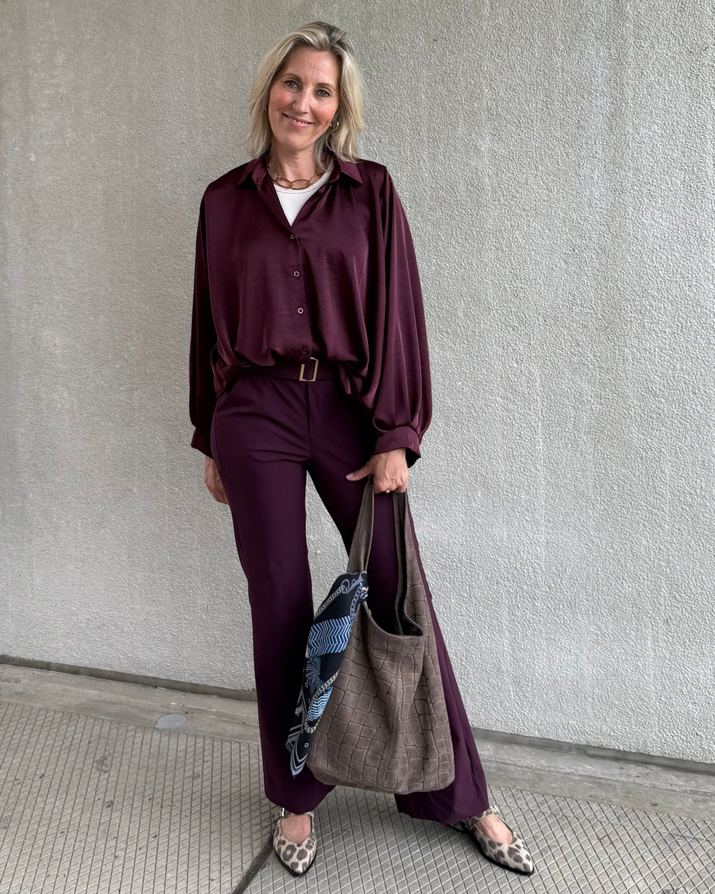 Est Voilà - Blouse Danique Aubergine