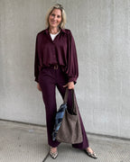 Est Voilà - Blouse Danique Aubergine