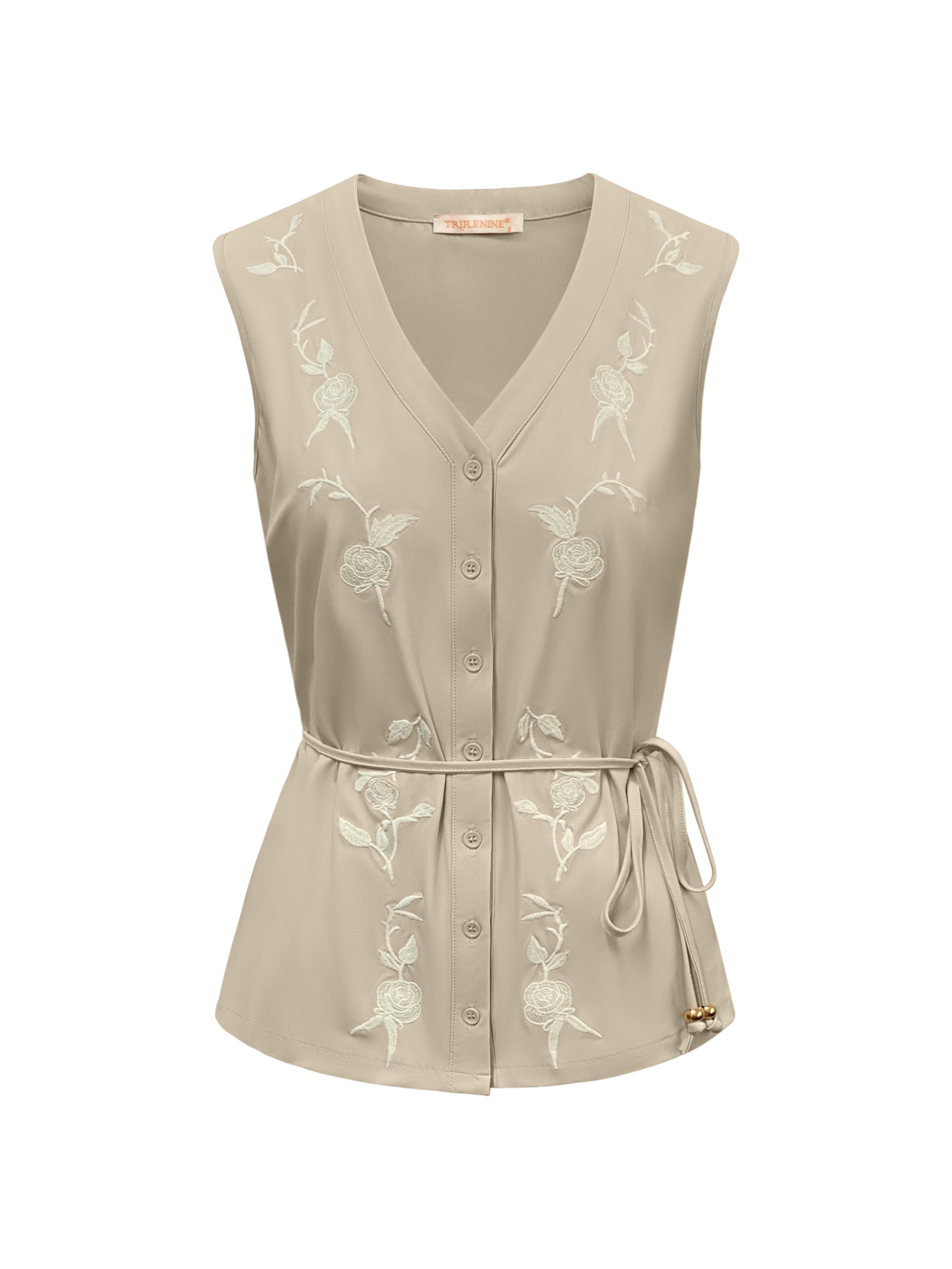 Triple Nine - Travel Blouse Isabelle Beige - 5938 Blouse - Est Voilà