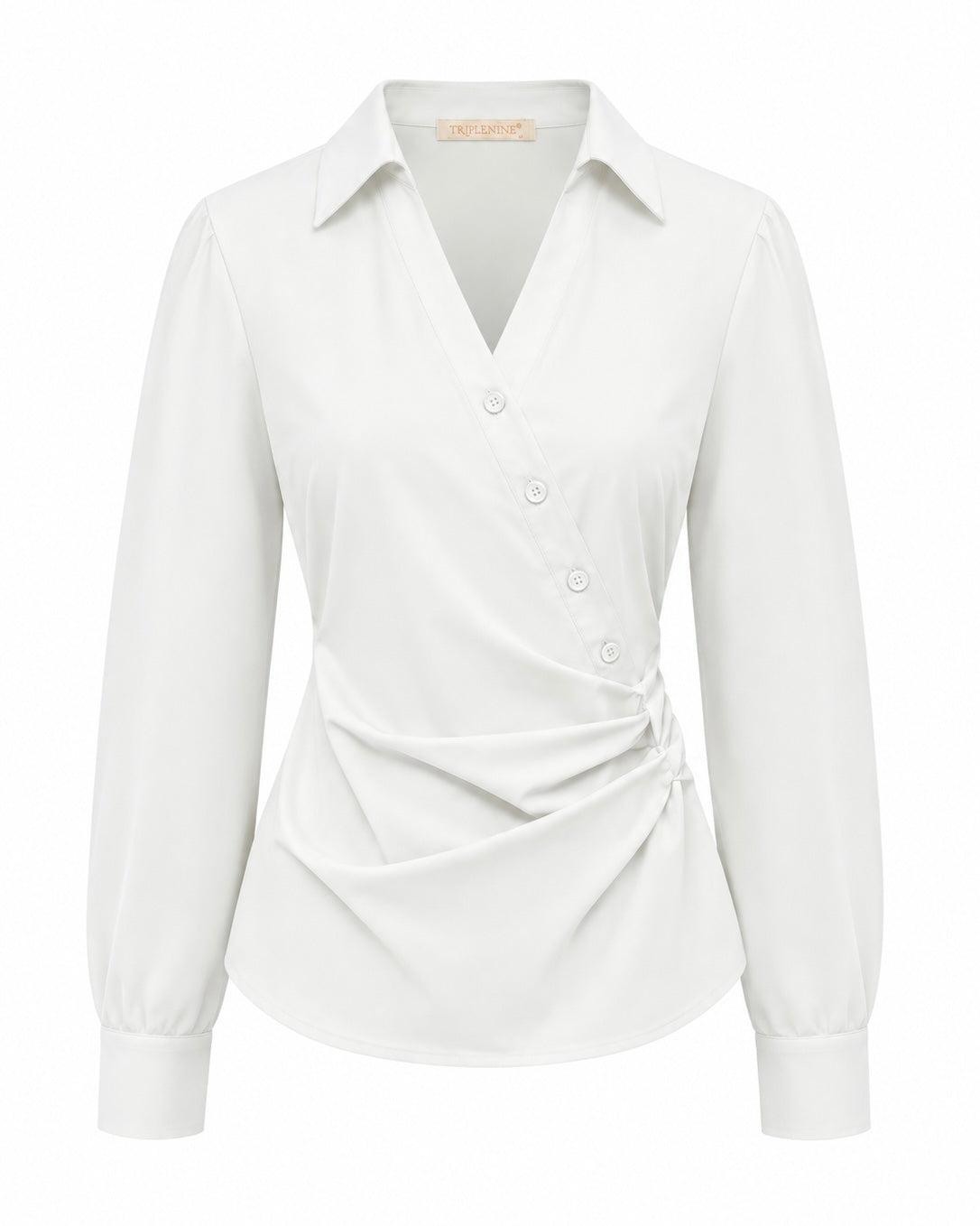 Triple Nine - Travel Blouse Dianne Wit - 6960 Blouse - Est Voilà