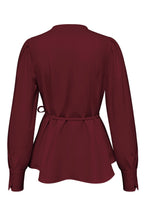 Travel Blouse Ajour Bordeaux - 5925 Blouse - Est Voilà