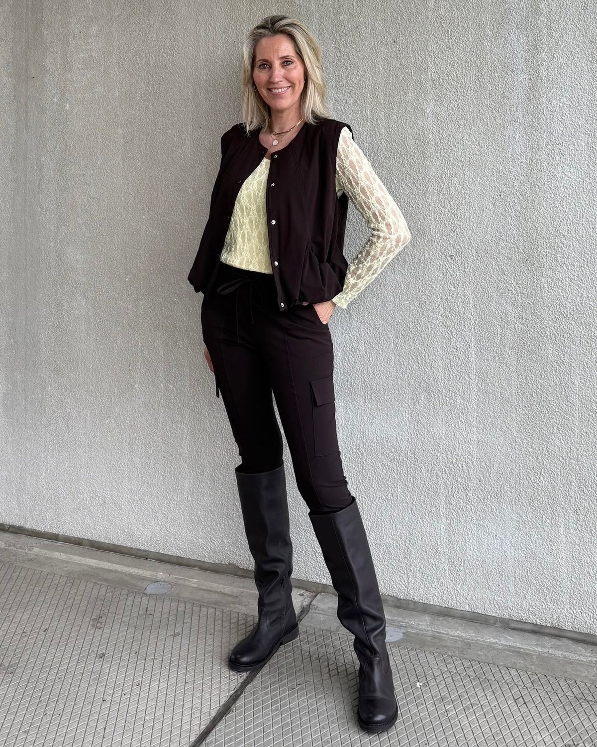Triple Nine - Bodywarmer Bo Donkerbruin - 92428 Jas - Est Voilà