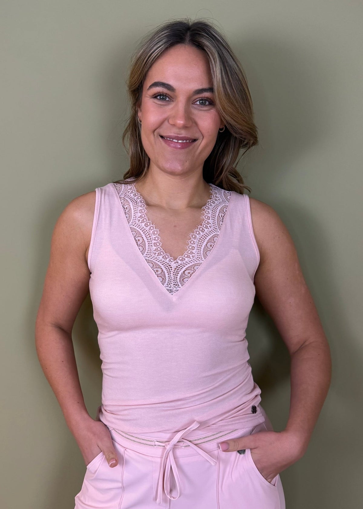 Triple Nine - Cashmere Top Sisi Poederroze - 9005 Top - Est Voilà