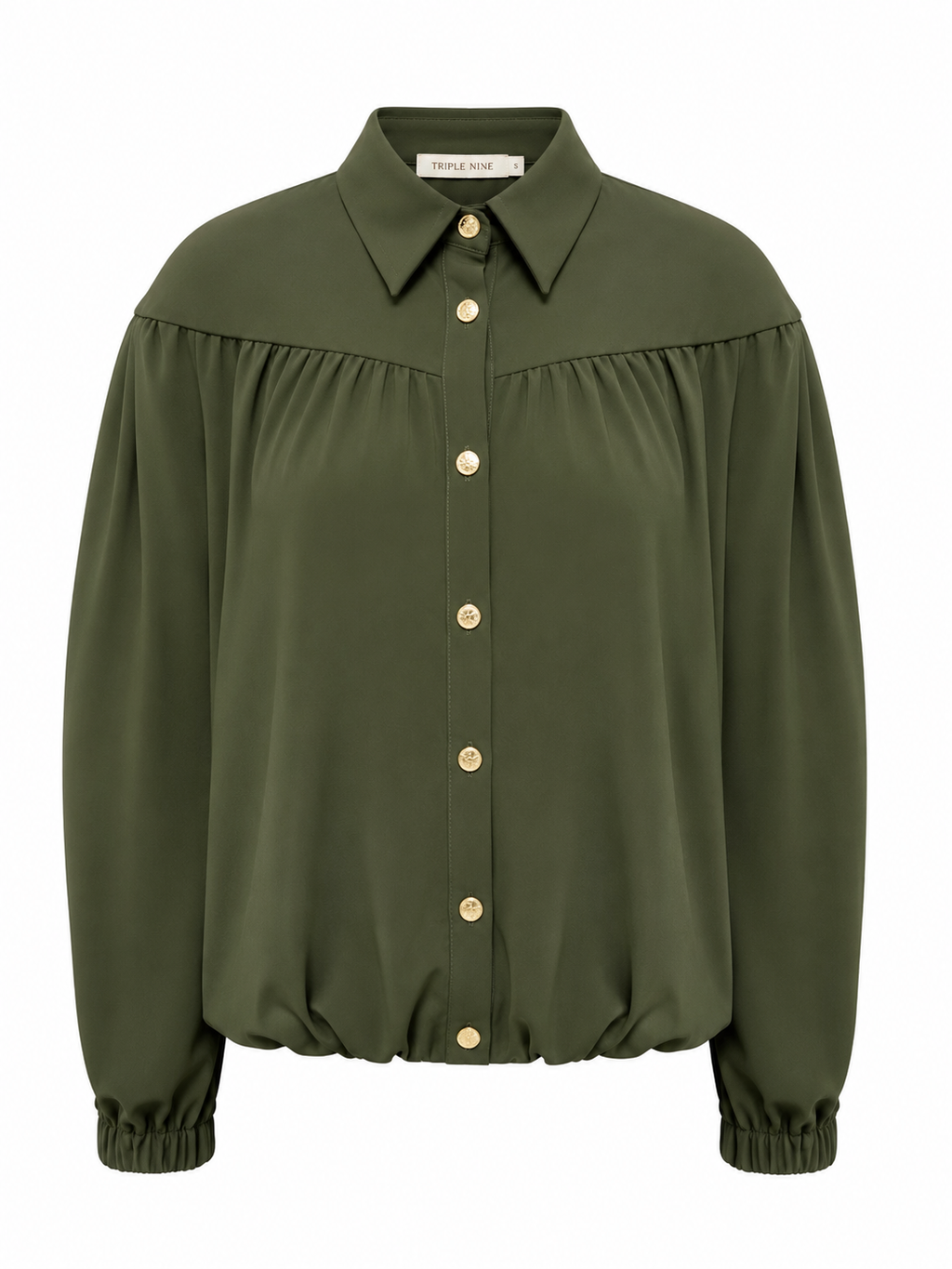 Triple Nine - Travel Blouse Sasha Olijfgroen - 5951 Blouse - Est Voilà