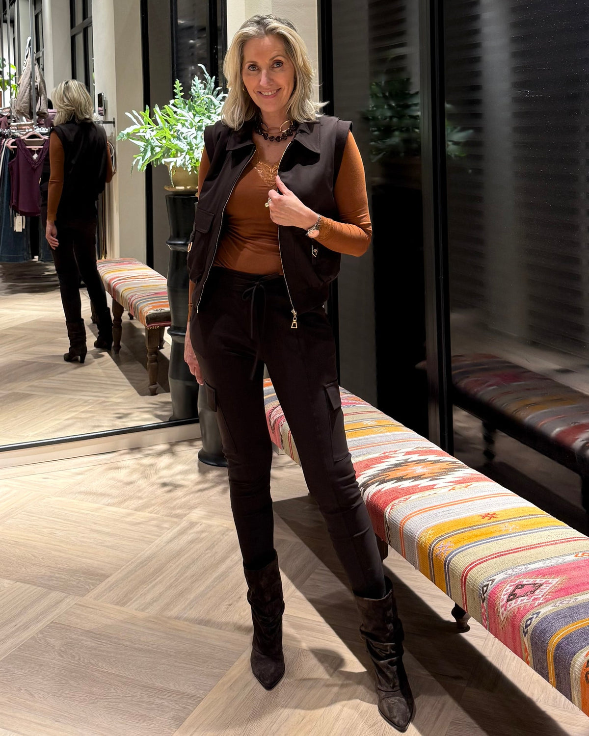 Triple Nine - Bodywarmer Joly Donkerbruin - 92420 Jas - Est Voilà