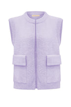 Fluffy Gilet Inky Lila Vest - Est Voilà