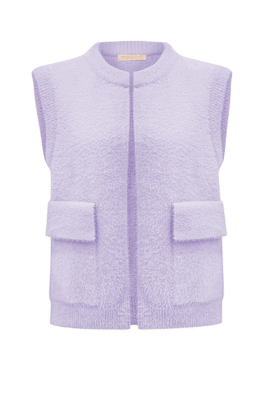 Fluffy Gilet Inky Lila Vest - Est Voilà