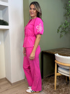 Triple Nine - Travel Blouse Yana Fuchsia - 5943 blouse - Est Voilà