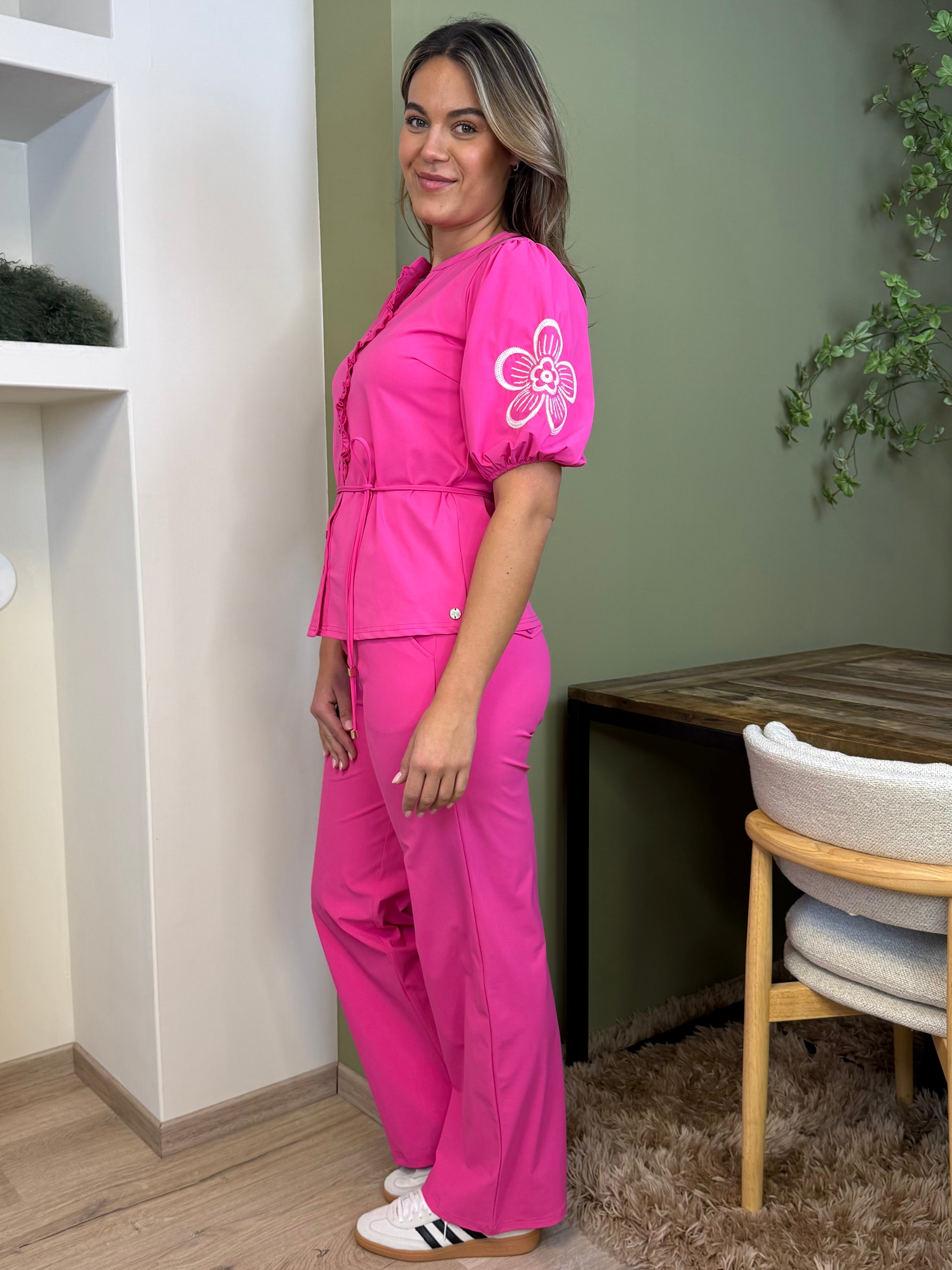 Triple Nine - Travel Blouse Yana Fuchsia - 5943 blouse - Est Voilà