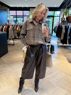 Blouson Bomber Ruit Bruin - Peet kleding