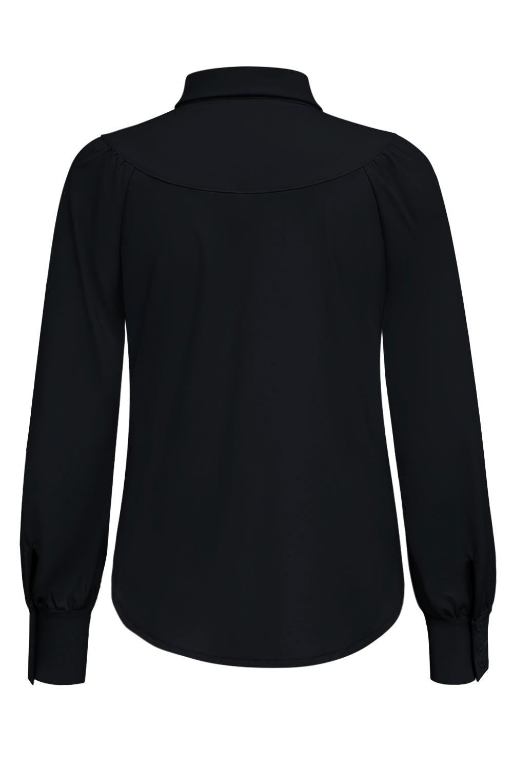 Travel Blouse Moon Zwart - 5919 Blouse - Est Voilà