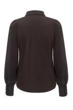 Travel Blouse Moon Donkerbruin - 5919 Blouse - Est Voilà