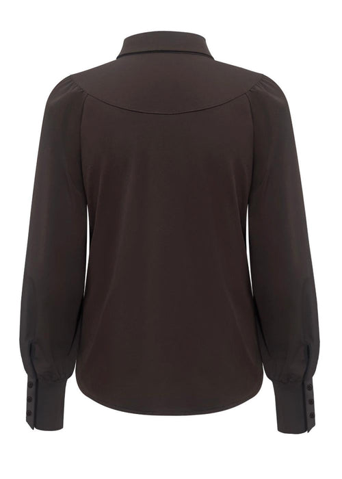 Triple Nine - Travel Blouse Moon Donkerbruin - 5919 (kopie) Blouse - Est Voilà