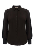 Travel Blouse Moon Donkerbruin - 5919 Blouse - Est Voilà