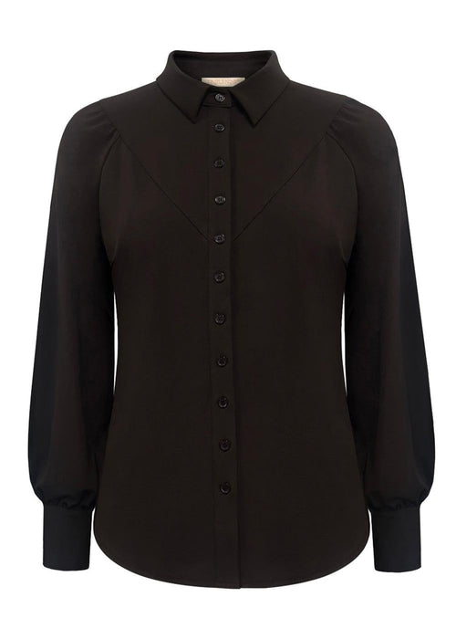Triple Nine - Travel Blouse Moon Donkerbruin - 5919 (kopie) Blouse - Est Voilà