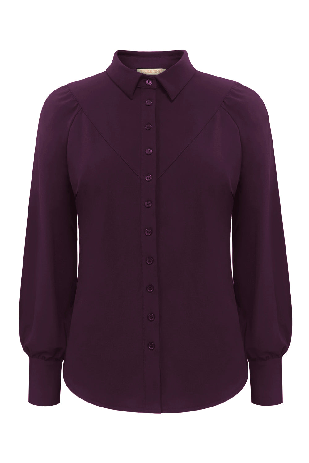 Travel Blouse Moon Aubergine - 5919 - Est Voilà