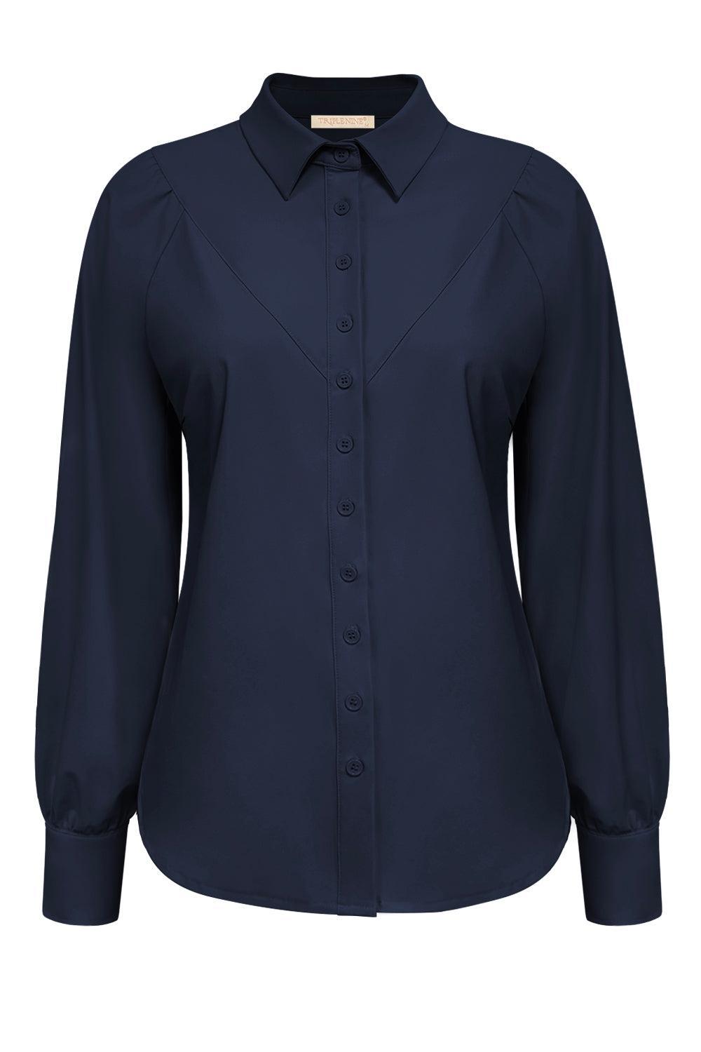 Travel Blouse Moon Navy - 5919 Blouse - Est Voilà