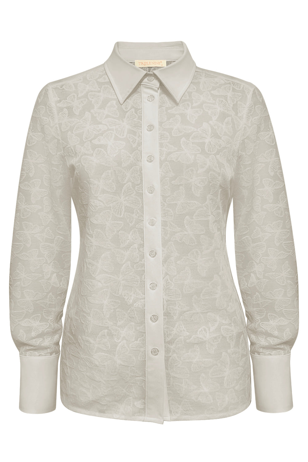 Travel Blouse Butterfly Beige - 5920 - Est Voilà