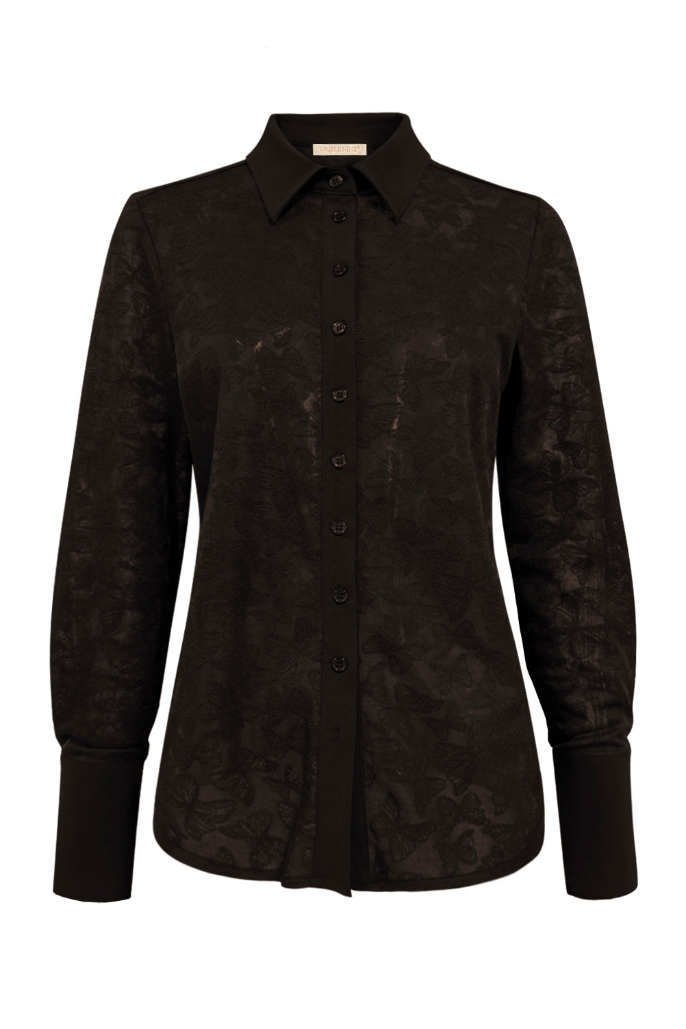 Travel Blouse Butterfly Donkerbruin - 5920 - Est Voilà