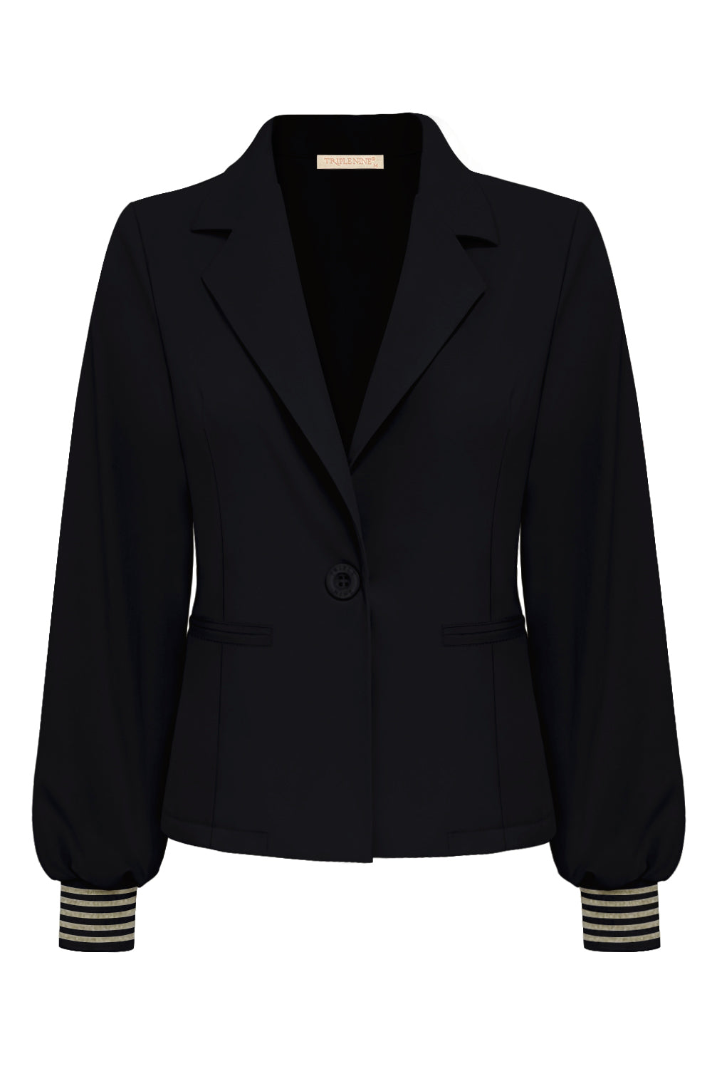 Travel Blazer Golda Zwart - 3907 - Est Voilà