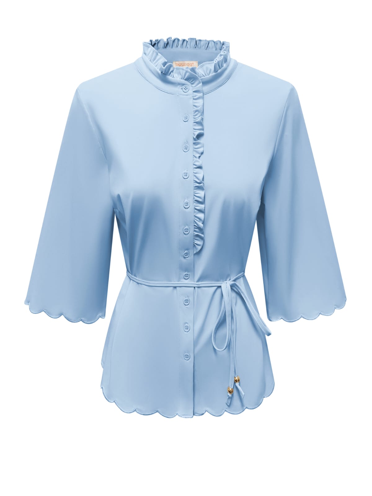 Triple Nine - Travel Blouse Chloé Lichtblauw - 5937 Blouse - Est Voilà