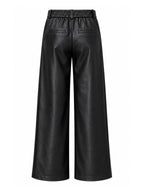 Broek Sarah Leather Zwart Broek - Est Voilà