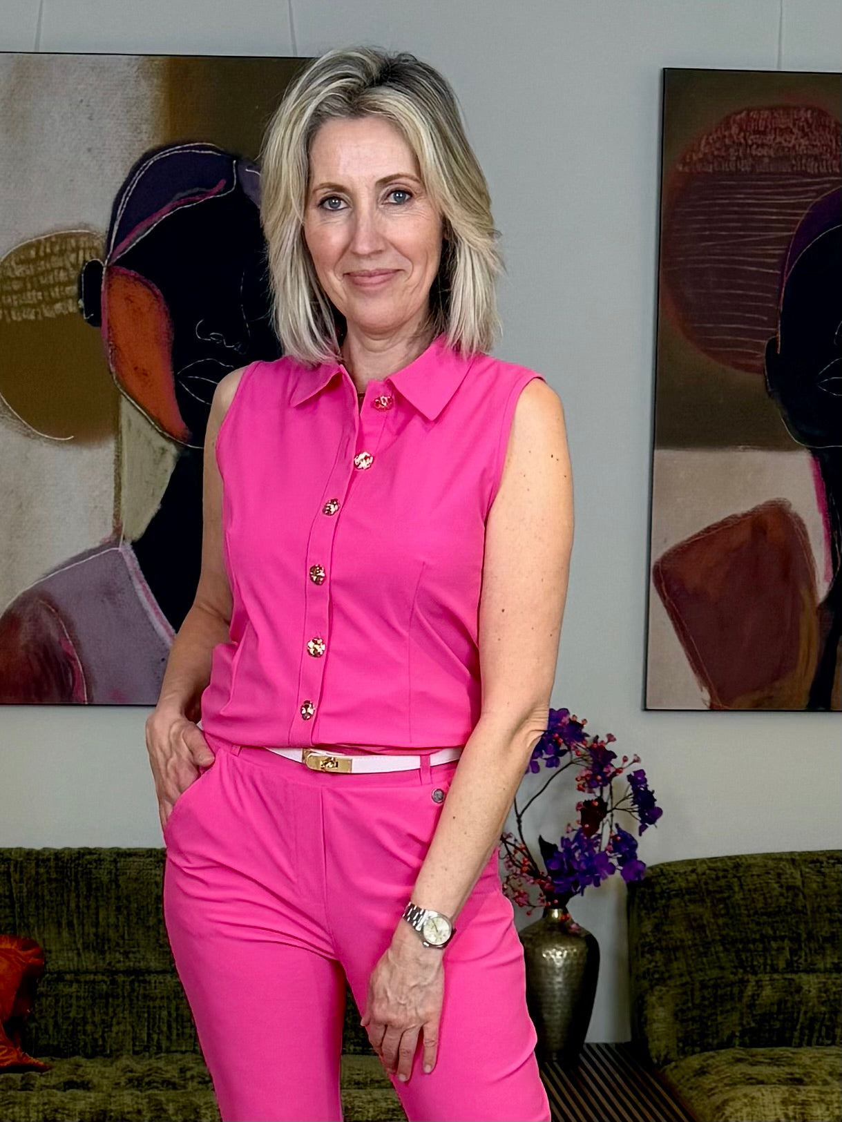 Triple Nine - Travel Blouse Marien Fuchsia - 5932 Blouse - Est Voilà
